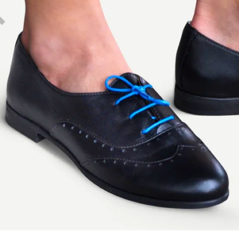 JULIA BO Limehouse Oxford handmade black leather Women, size US 10 EUR 41 NWOB - Picture 2 of 13